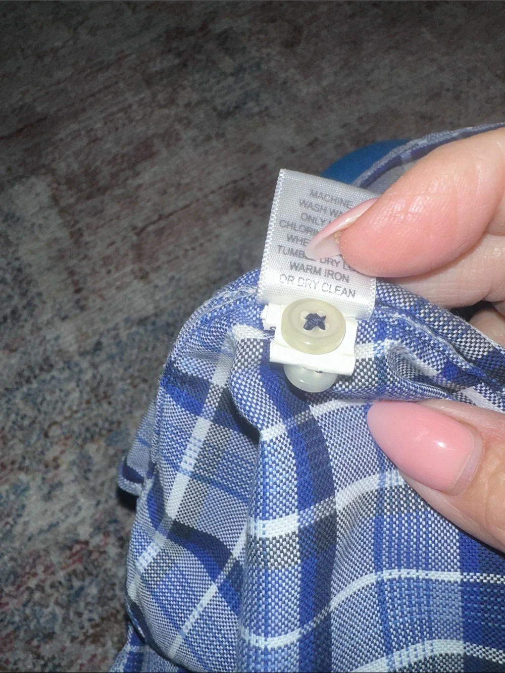 Banana Republic soft Wash Tailored  Fit Blue/ White Plaid Button-Down Shirt XL